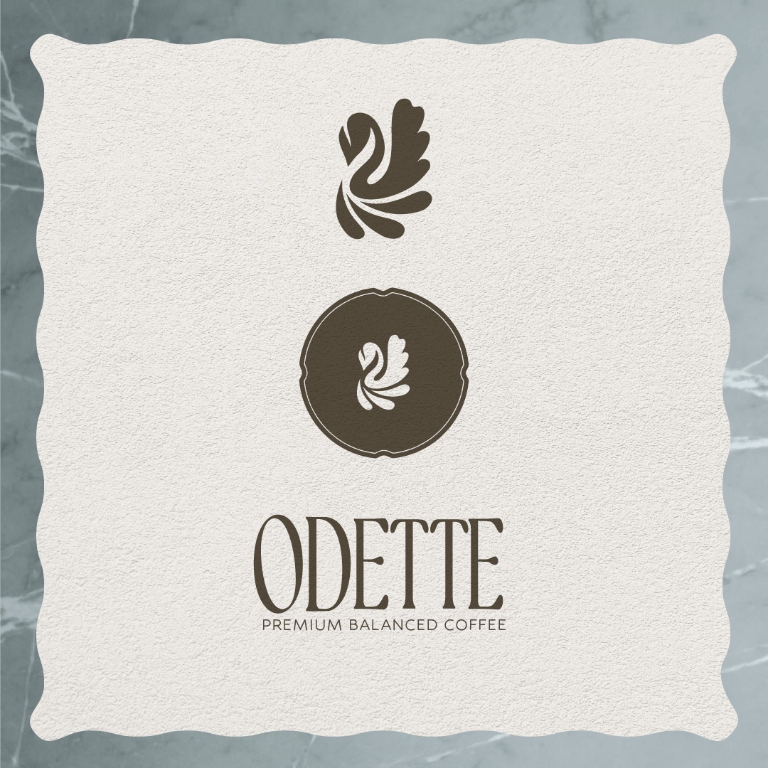 Logo variations for coffee brand featuring submark, favicon, and wordmark.